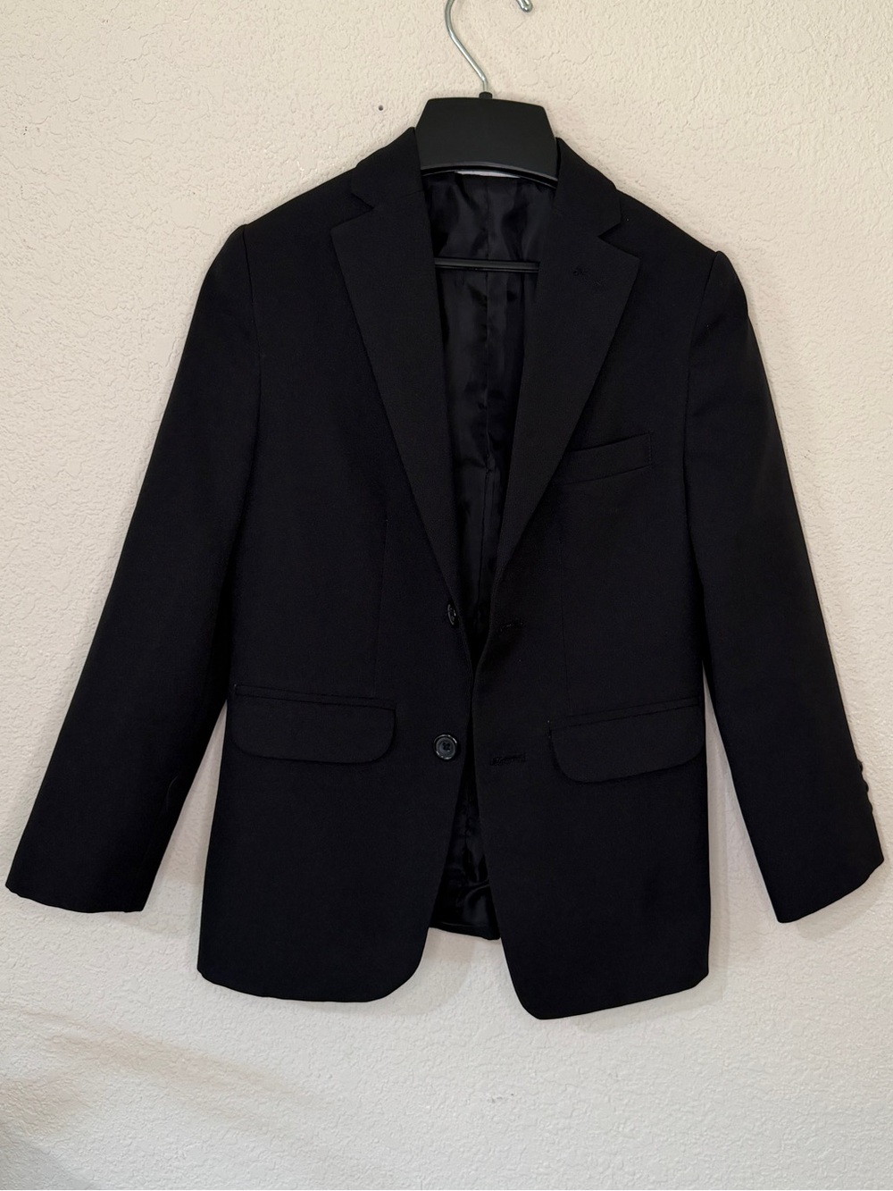 Geoffrey Beene Black Suit Sport Coat Jacket Blazer Boys Size 8